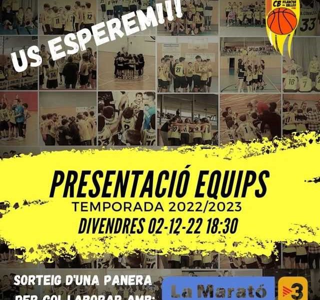 Presentacio equips temporada 2022-2023